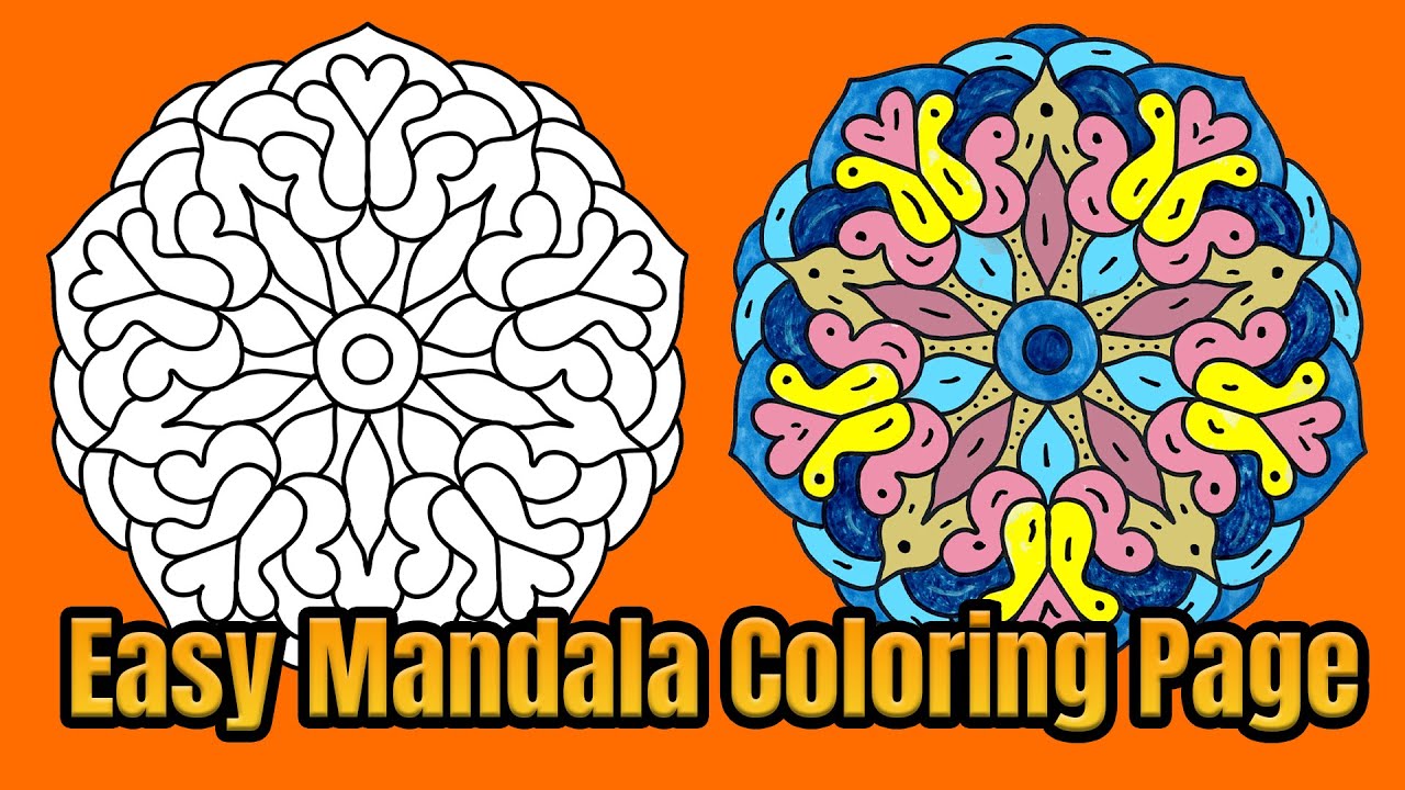 Mandala Coloring Page Colored With Relaxing Music Colored By Osman Mandalas World |  Video 118