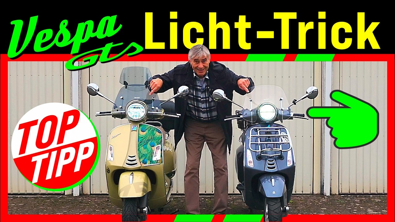 Mehr Licht für die Vespa GTS 300 hpe