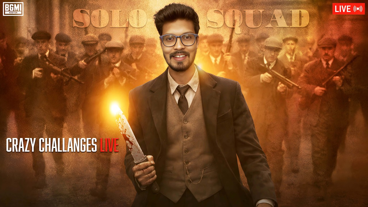 🔴Solo vs Squad Live Challenges in BGMI 4.2 Update | PUBG Mobile Live | Road to 100k🔥​