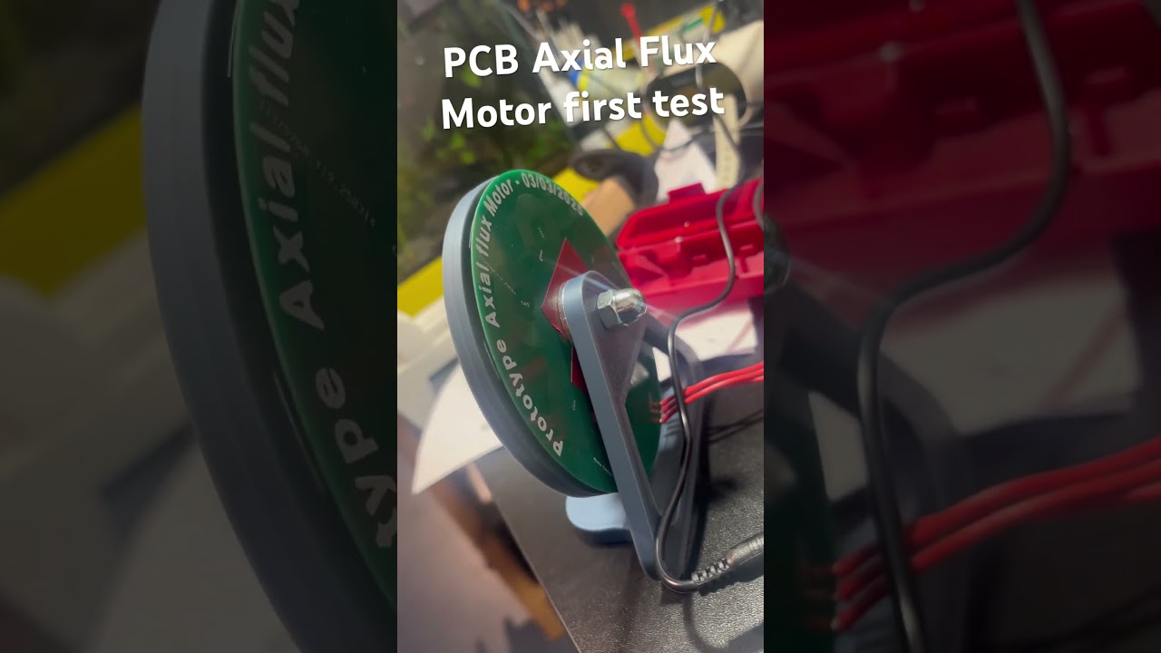 PCB Axial Flux Motor first Test