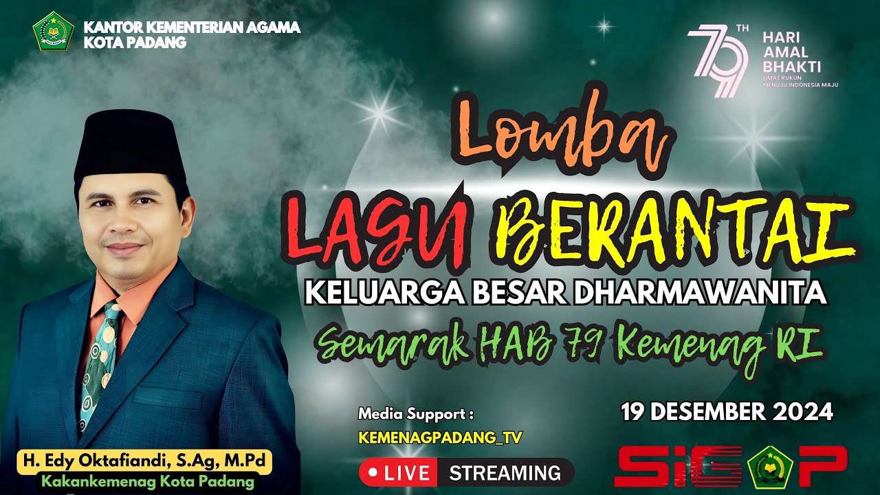 Lomba Lagu Berantai ( DWP Kemenag Kota Padang )
