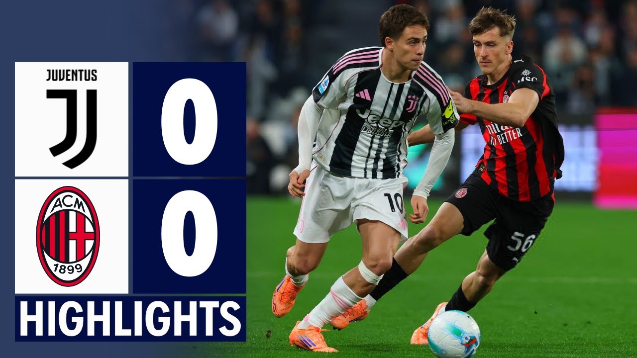Juventus FC - AC Milan | 0-0 | Gli Highlights | Serie A 2025-26