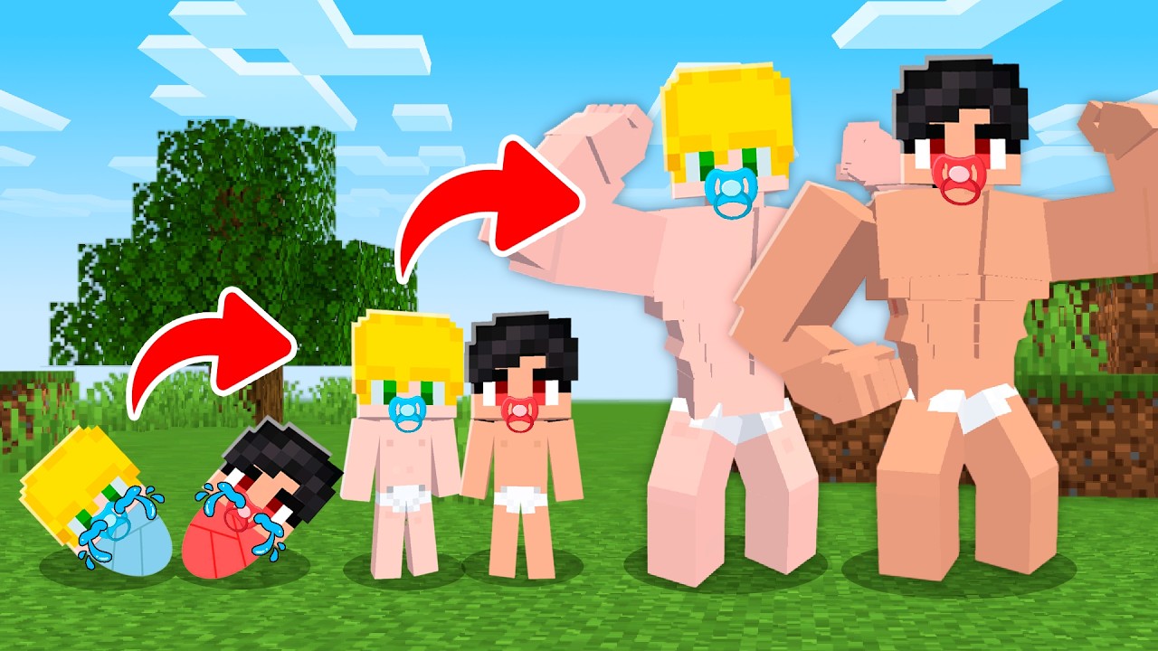 Жизнь МЛАДЕНЦА в Minecraft