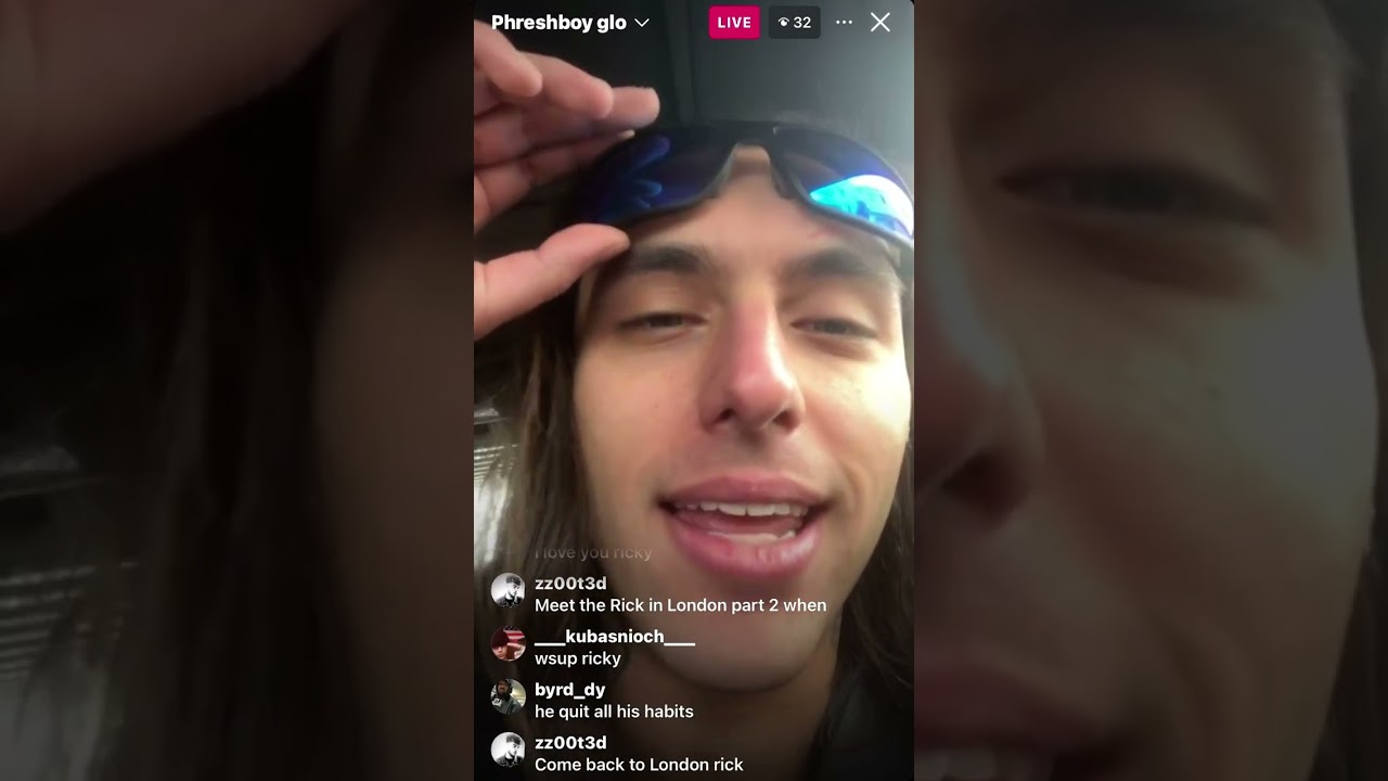 Ricky Chix previews new phreshboyswag song and new single on ig live