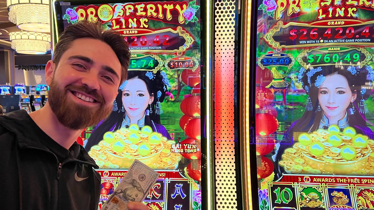 We Put $100 on the Prosperity Link Slot Machine and things got WILD!