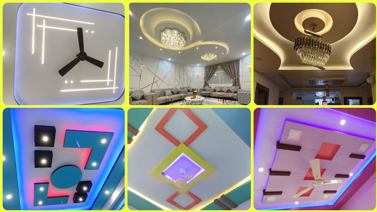 100 Modern False Ceiling Design Ideas 2025 Gypsum Ceiling Fan Design bedroom | Ceiling Design Trends