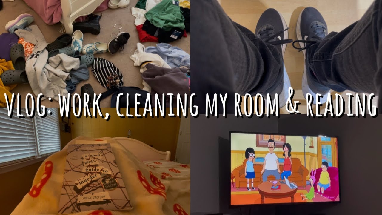 vlog: work, cleaning my room & reading | Mia’s Vlogs