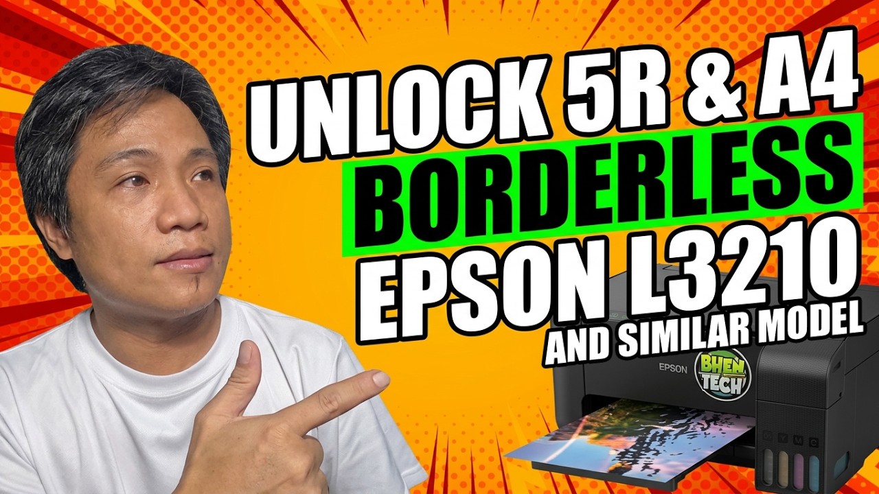 Unlock 5R & A4 Borderless on Epson L3210 & Similar model, fix also cannot start Easy Photoprint.