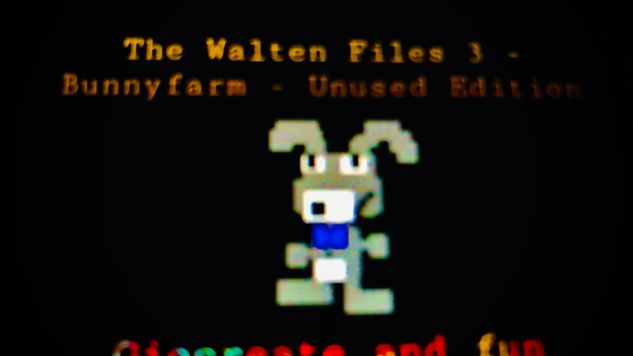 The Walten Files 3 - BunnyFarm - Unused Edition