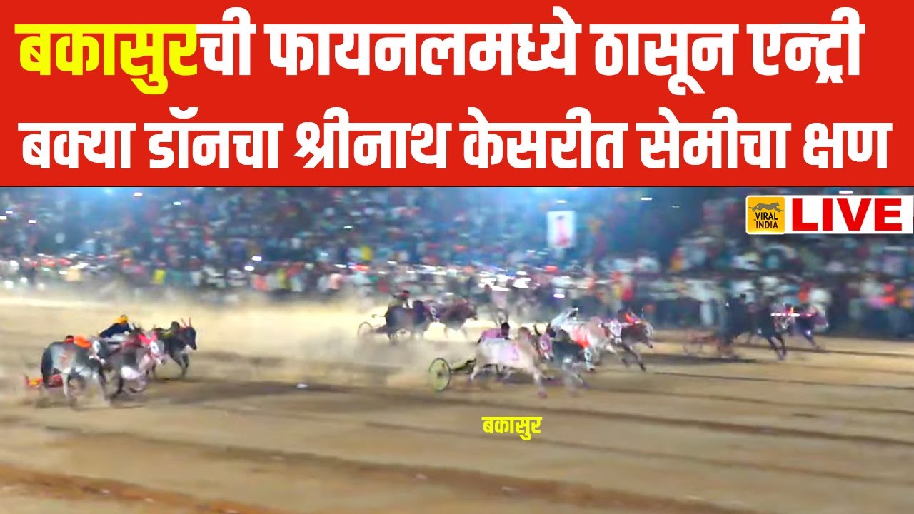 चंद्रहार पाटील श्रीनाथ केसरी फॉर्च्युनर मैदान : प्रचंड रागात धावला बकासुर ची फायनलमध्ये एन्ट्री !