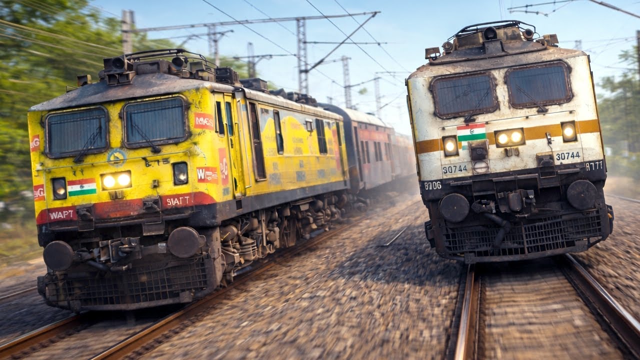 High-Speed Rail Moment 🚆 Jan Shatabdi vs East Coast Express