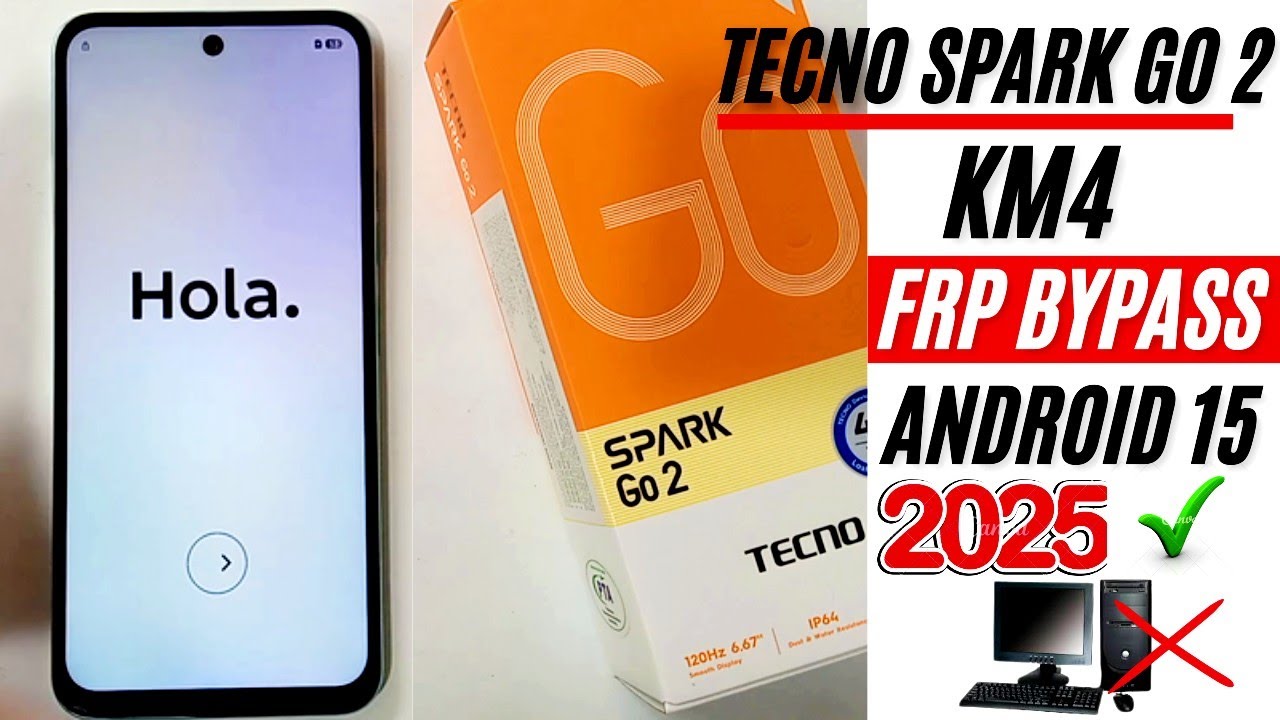 Tecno Spark Go 2 Android 15 FRP Bypass | KM4 Google Lock Remove Without PC ';100% Working