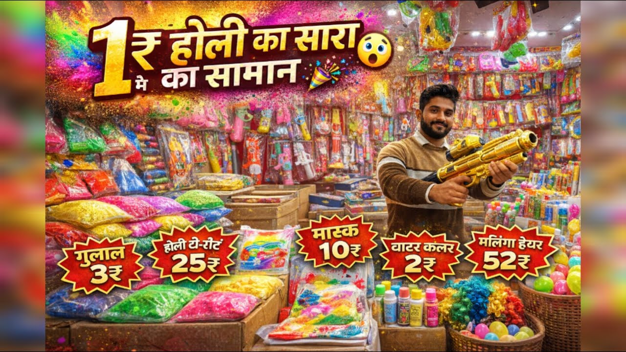 Holi 2026 ki Sabse Badi Loot! 🔥 Cheapest Items starting ₹1/- Only! 😱 Jaldi Aao Warna Maal Khatam