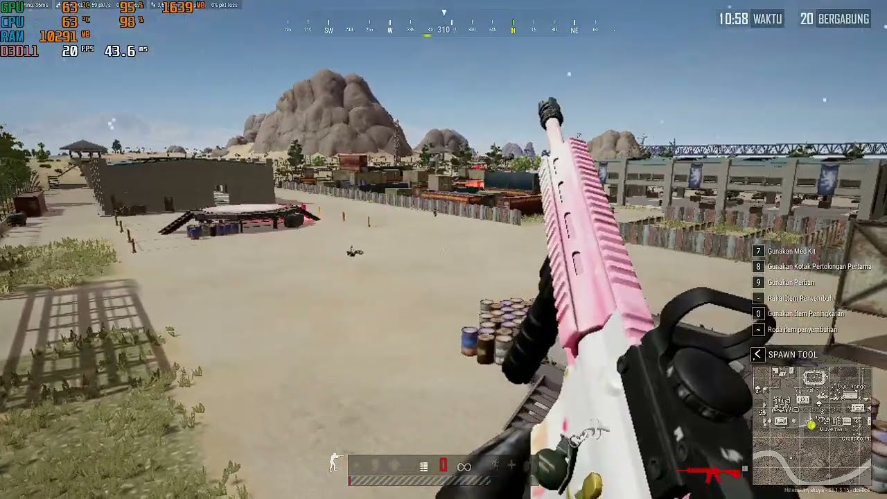 ADVAN SOULMATE PLUS - GAMING TEST PUBG - AMD 3500U VEGA 8 VRAM 4GB RAM 24GB 2025 TESTED