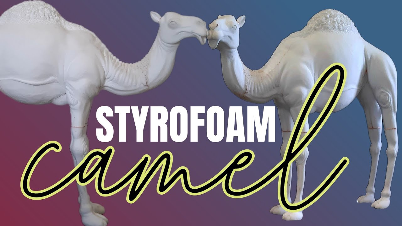 Camel in styrofoam @ibrumuttil#sculpture #carving