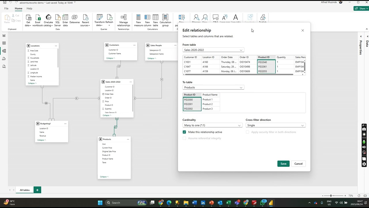 Power BI Recap  Data Importing, Cleaning, Dax, Modeling and Visualisation