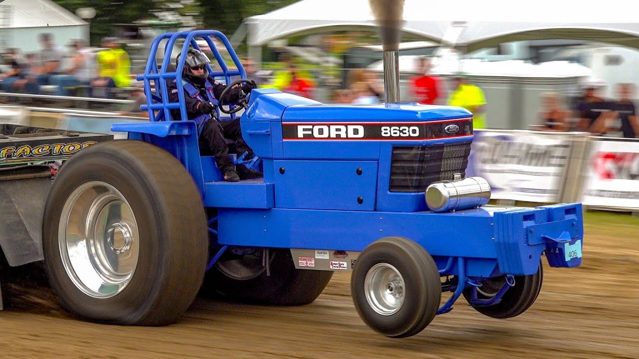 Wild! Tractor Pulling 2025! Hot Farm Tractors. Freeport, Illinois. Badger State Tractor Pullers.