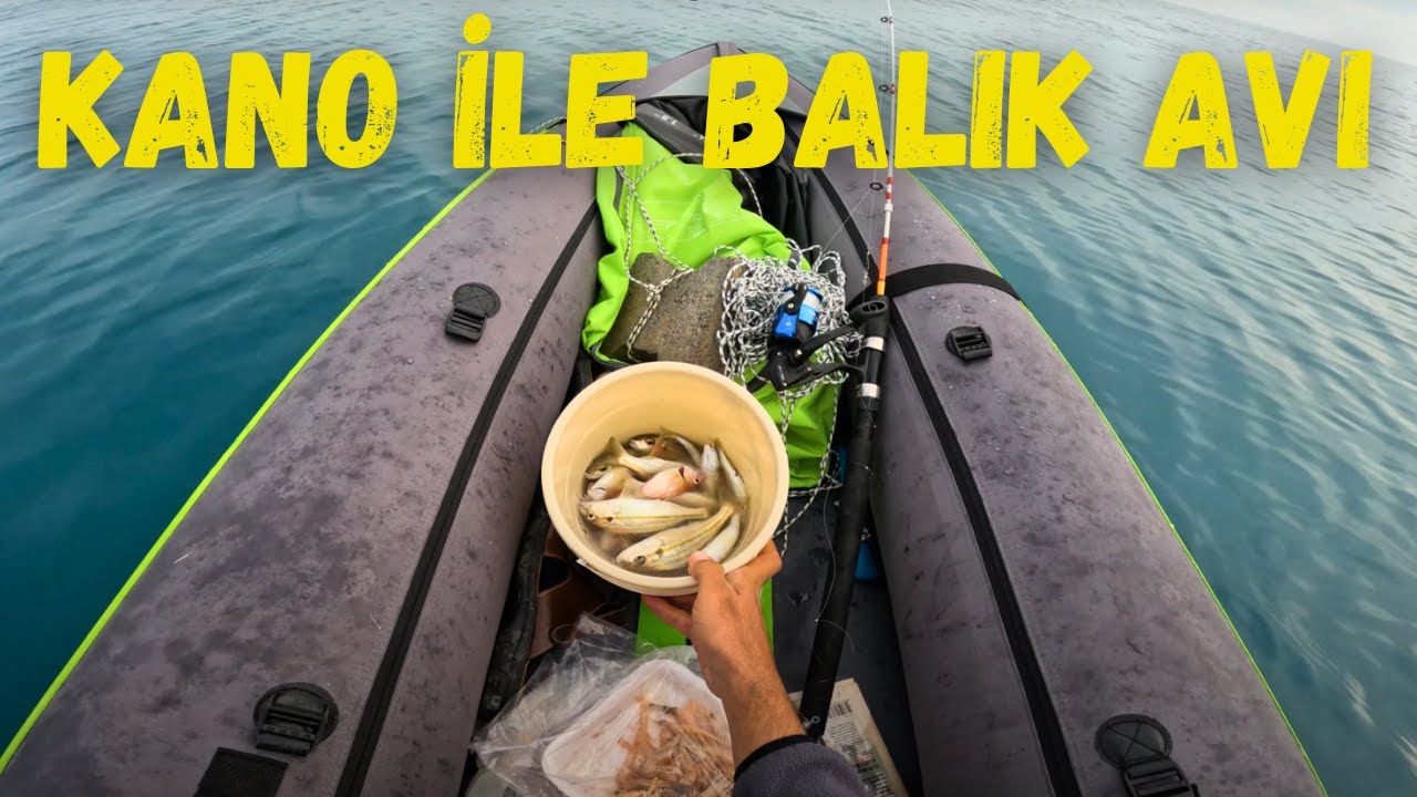 Decatlon Kano ile Balık Avı | 4 Km Kano ile Kürek Çektim | #fishing #fish
