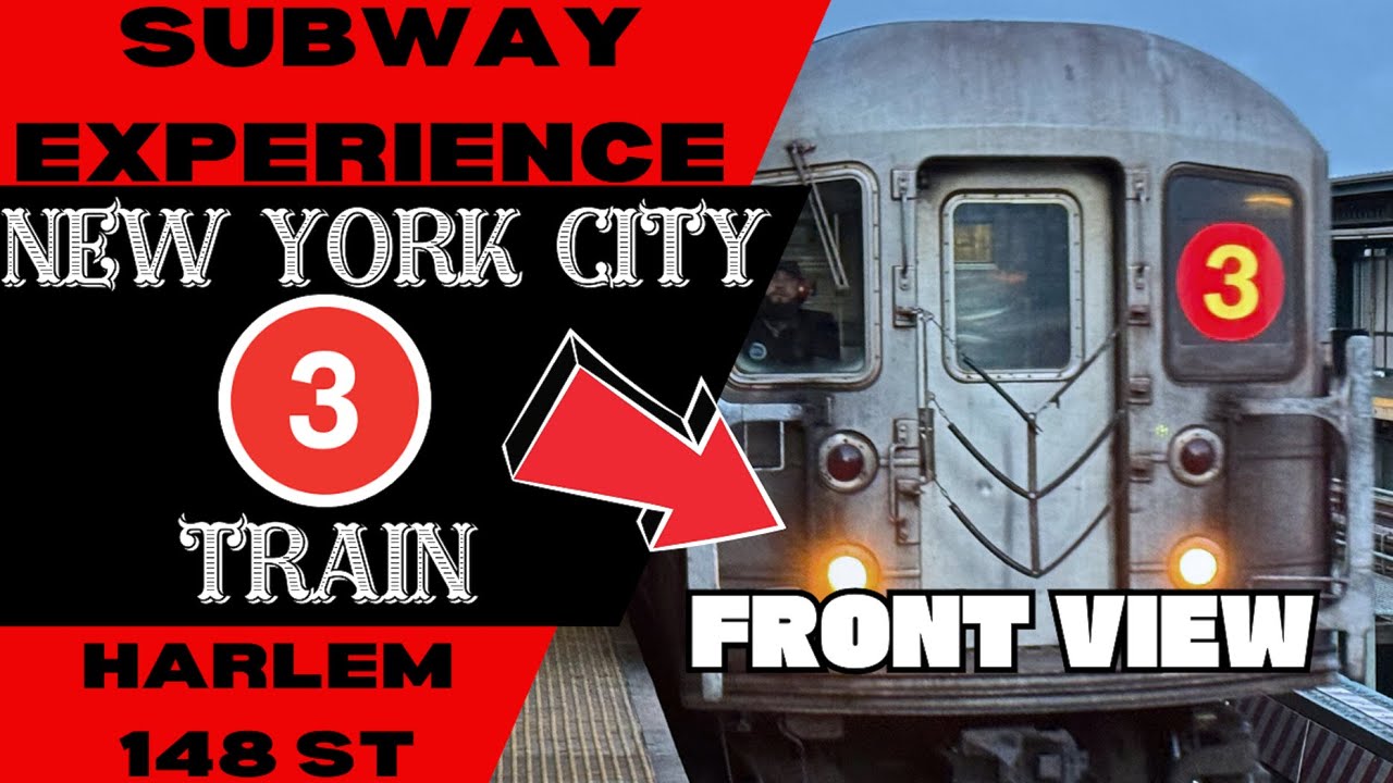 New York City Subway 3 Train (to HARLEM) Front View