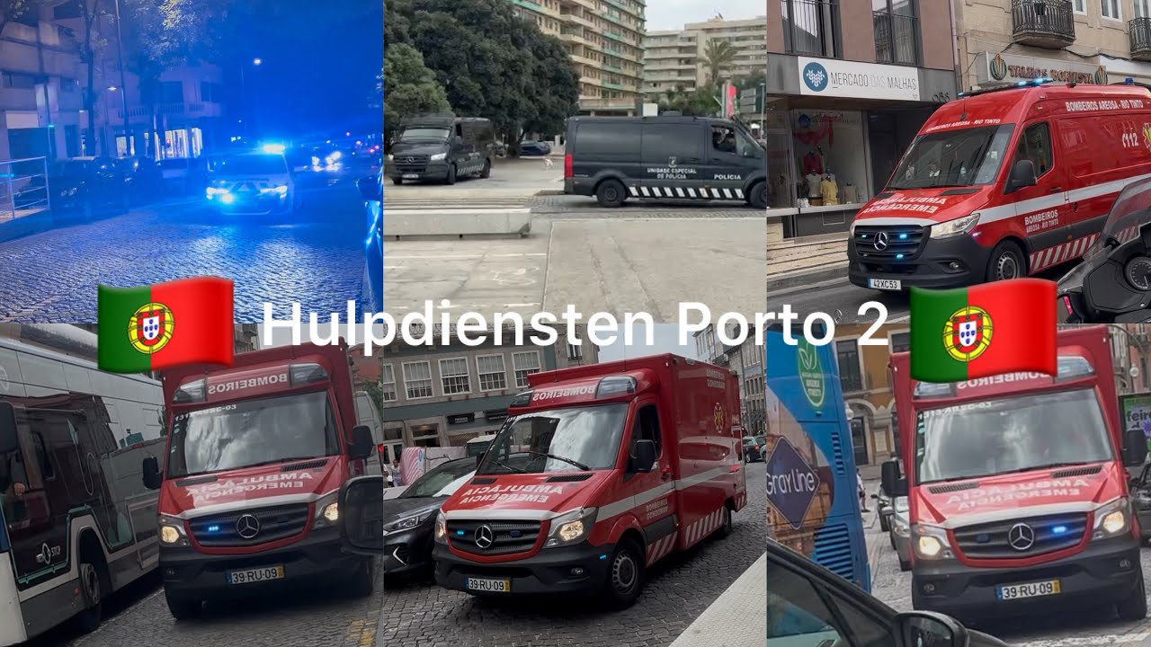 (Portugal) dagcompilatie 2 | hulpdiensten met spoed in Porto!