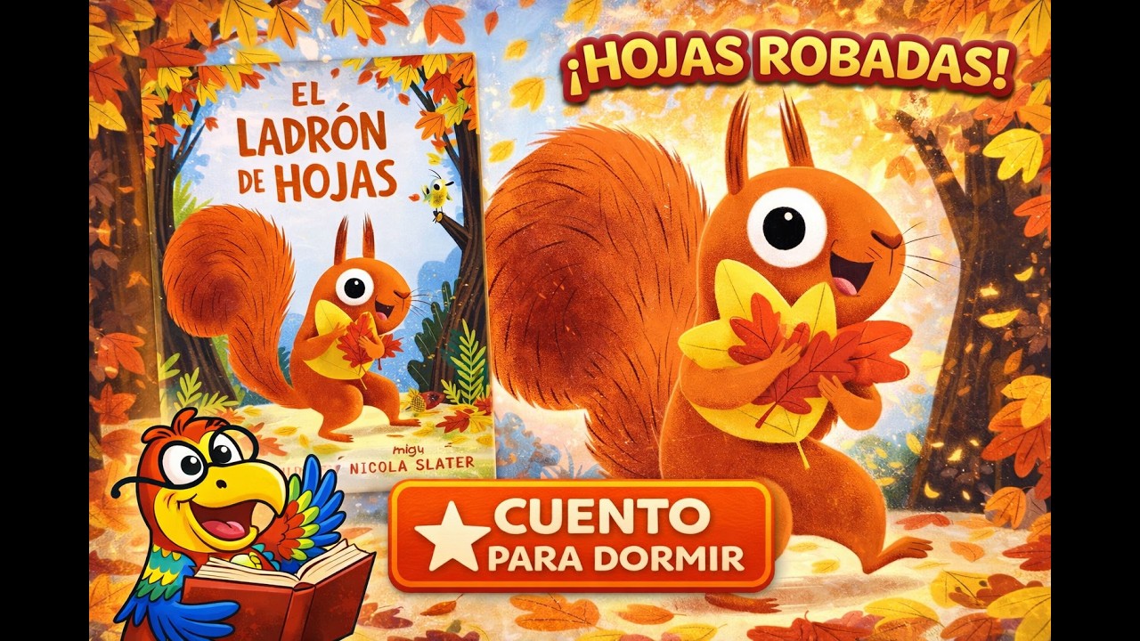 The Leaf Thief 🍂 Fall Spanish Storytime for Kids | El ladrón de hojas