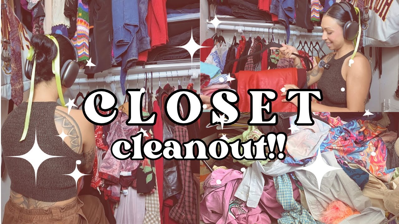 THRIFT HOARDERS CLOSET CLEAN OUT ✦ *NO HESITATION* #closetcleanout #thriftedfashion