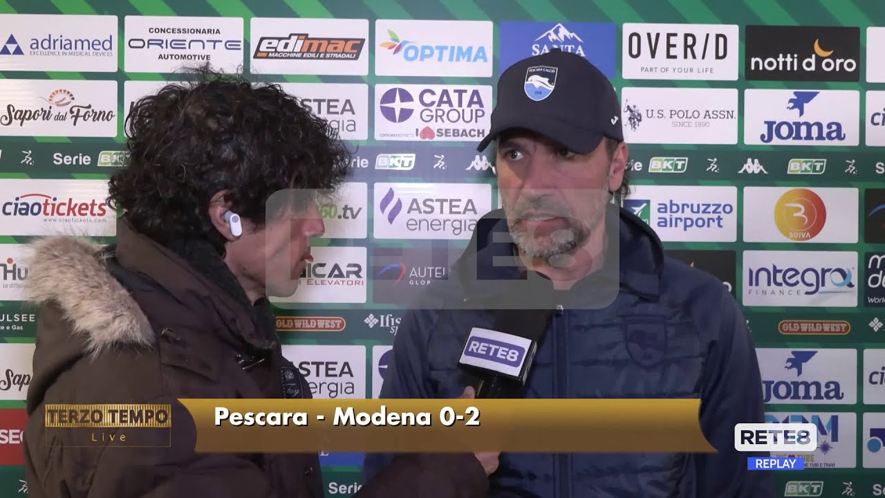 Pescara - Modena 0-2 91° Gorgone: "Il Gol subito una mazzata, non abbiamo reagito"