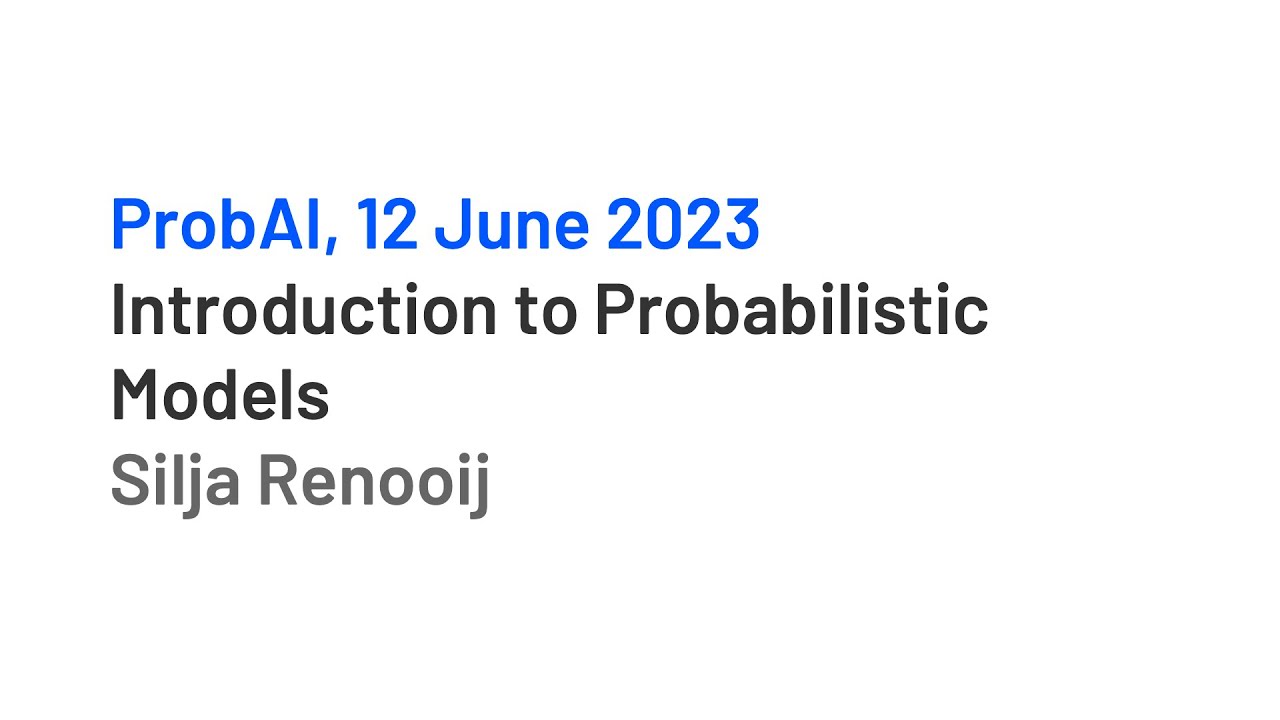 Introduction to Probabilistic Models by Silja Renooij