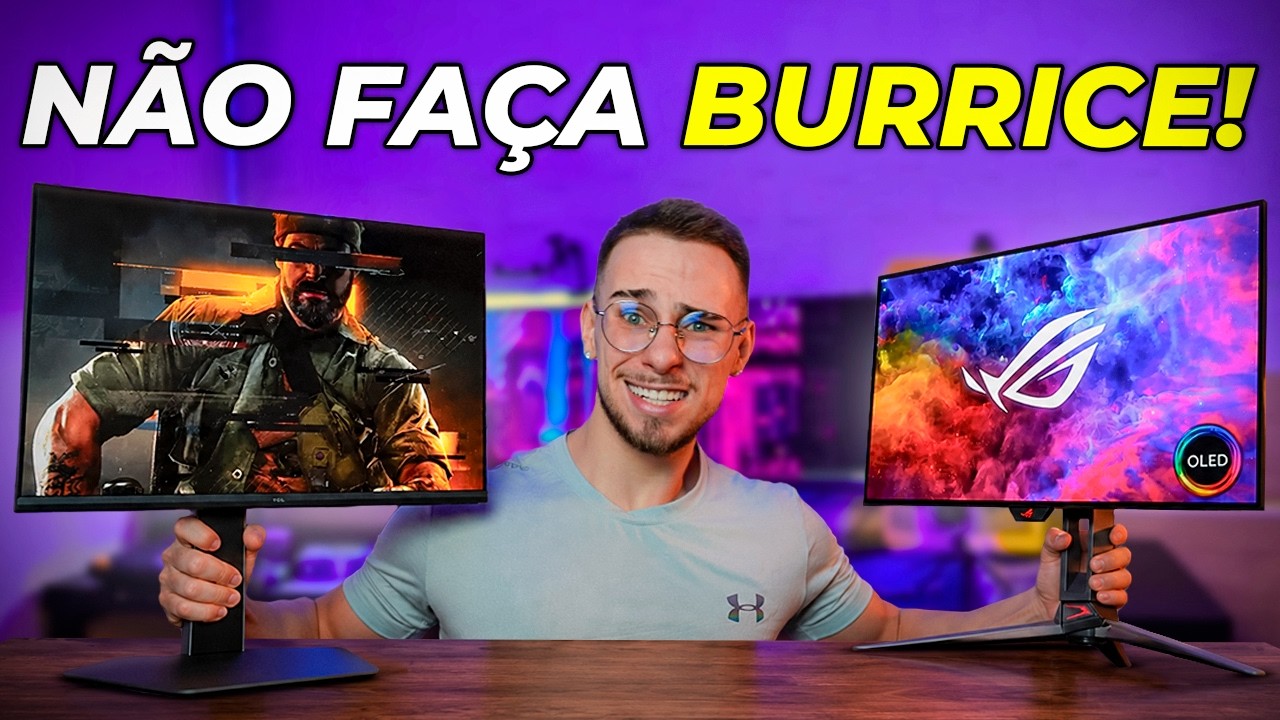OS MELHORES Monitores Gamers at&eacute; 320hz BOM e BARATO em 2026!!! (Curvo, Ultrawide e 4K)