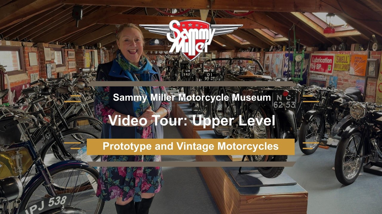 The Sammy Miller Motorcycle Museum continues its video tour! Walk the Upper Level with Sharon.
