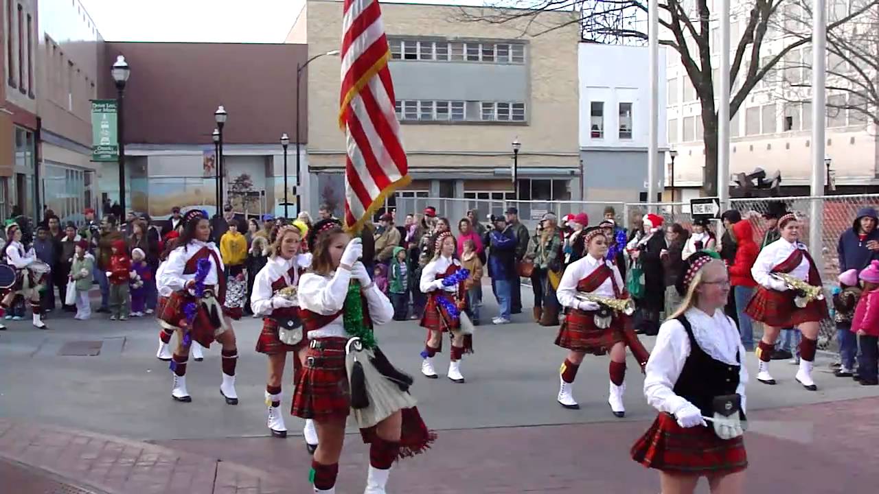 2010 Downtown Springfield Christmas Parade Missouri Central High School Kilties- WINNER