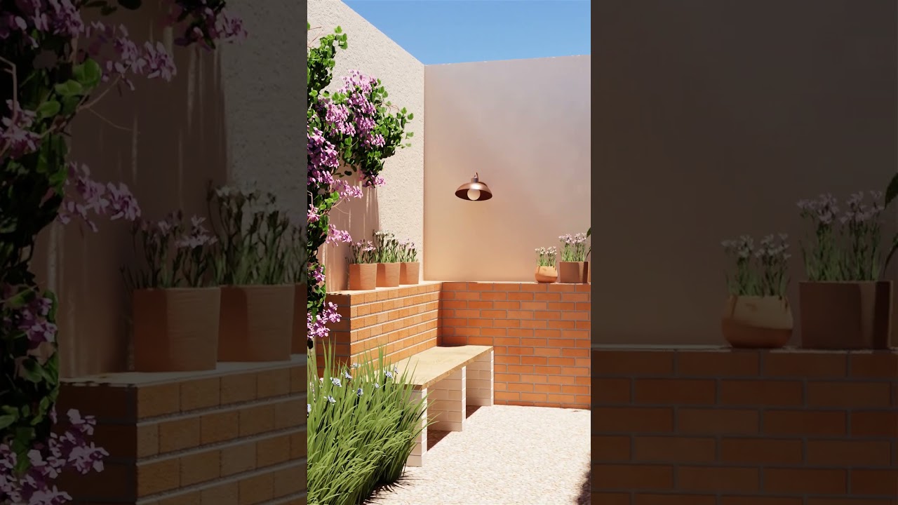 Quintal Florido #quintal #reformaquintal #areaexterna #plantas #jardimemcasa #plantas #tijolinho