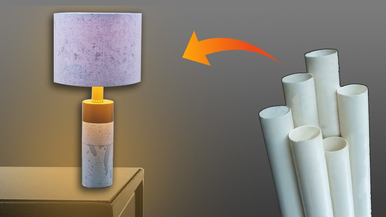 DIY How to Make Table Lamp From PVC PIPE | Creative Ideas PVC Crafts