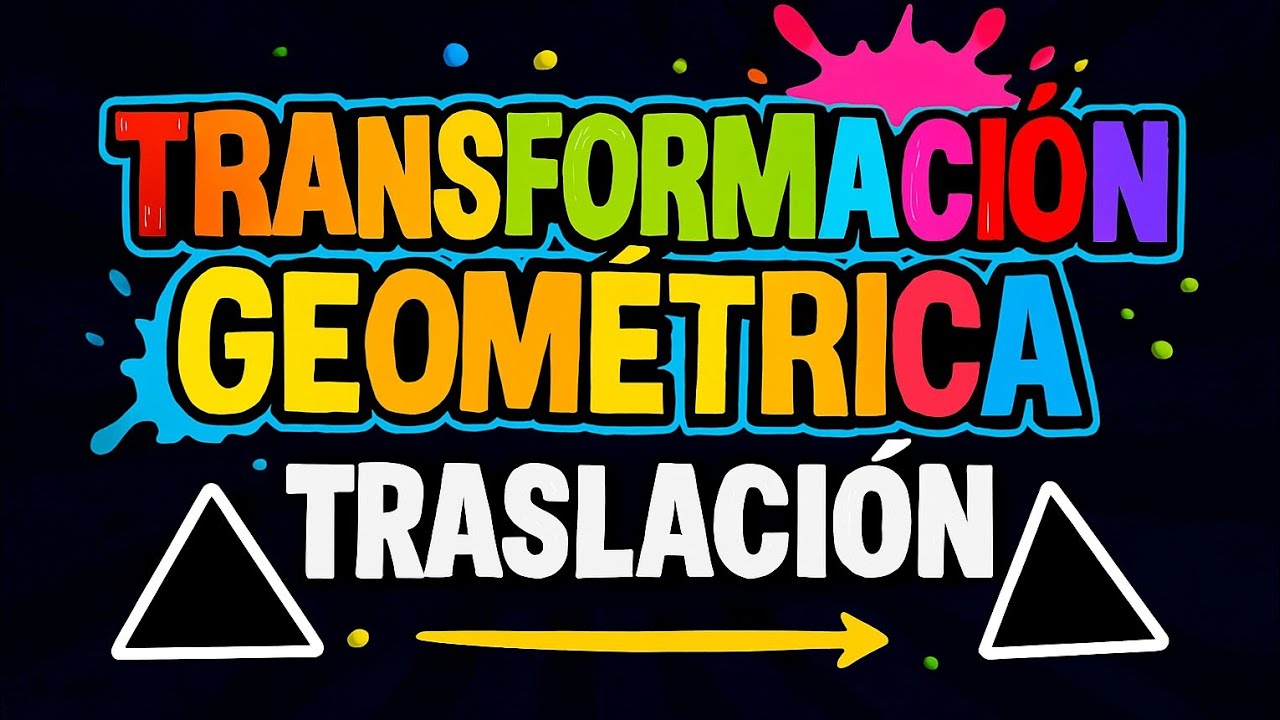 Traslación de un triángulo 📐 en el plano cartesiano 