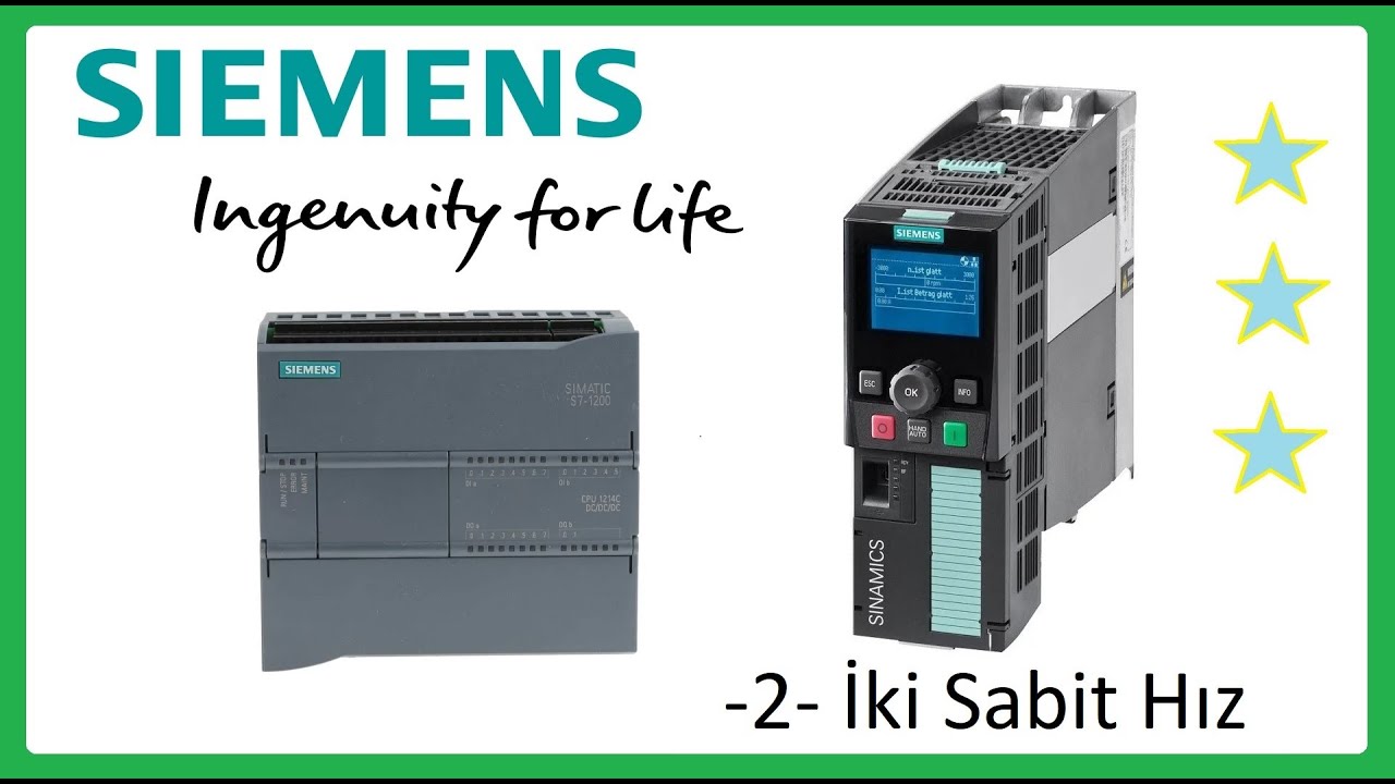 2. Siemens G120 İki Sabit Hızlı Uygulama Asenkron Motor Sürücü CU-250S2 PN Kontrol Birimi IOP-1