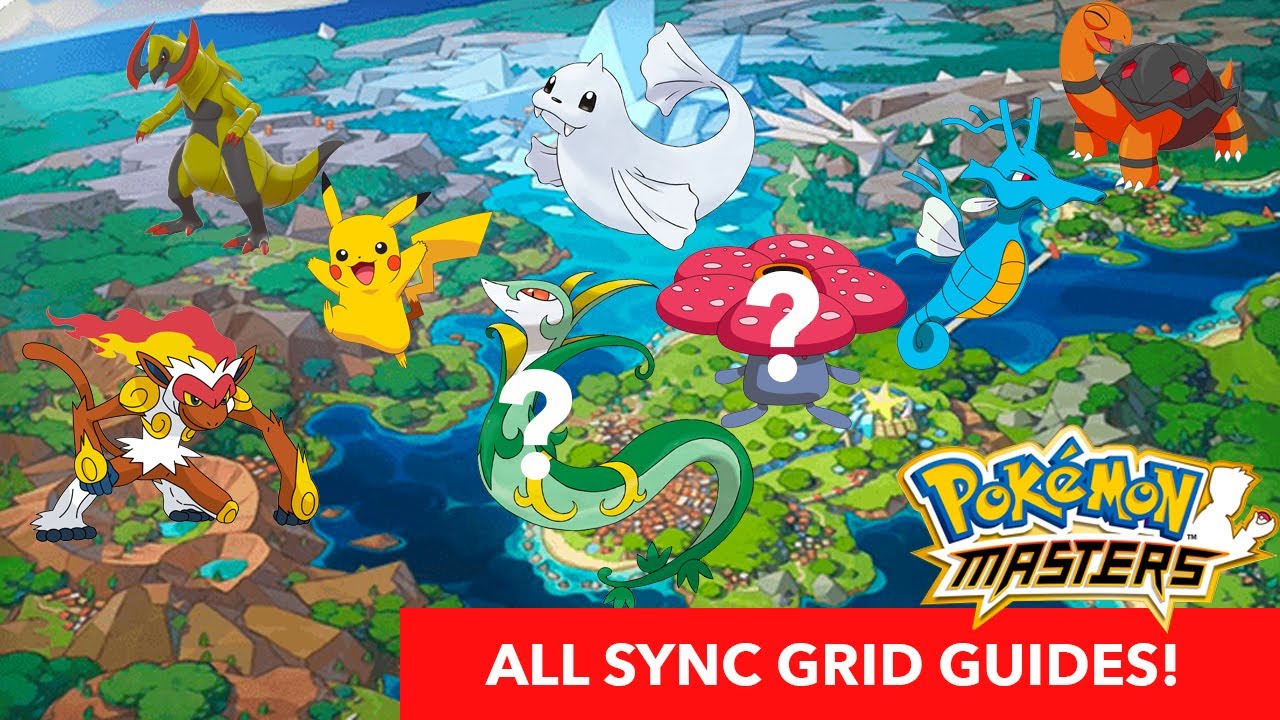 ALL SYNC GRID GUIDES! / Pokemon Masters