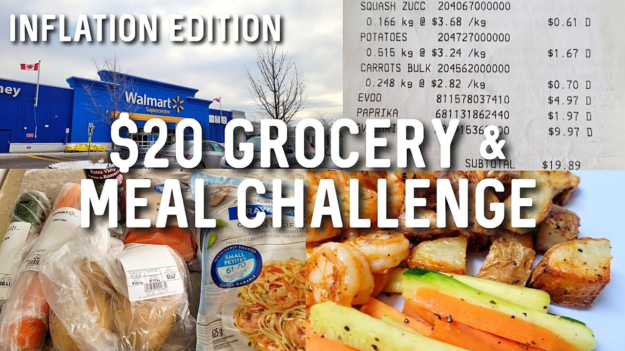 $20 Grocery & Meal Challenge in Toronto | Grocery Budget Challenge #budgetlife