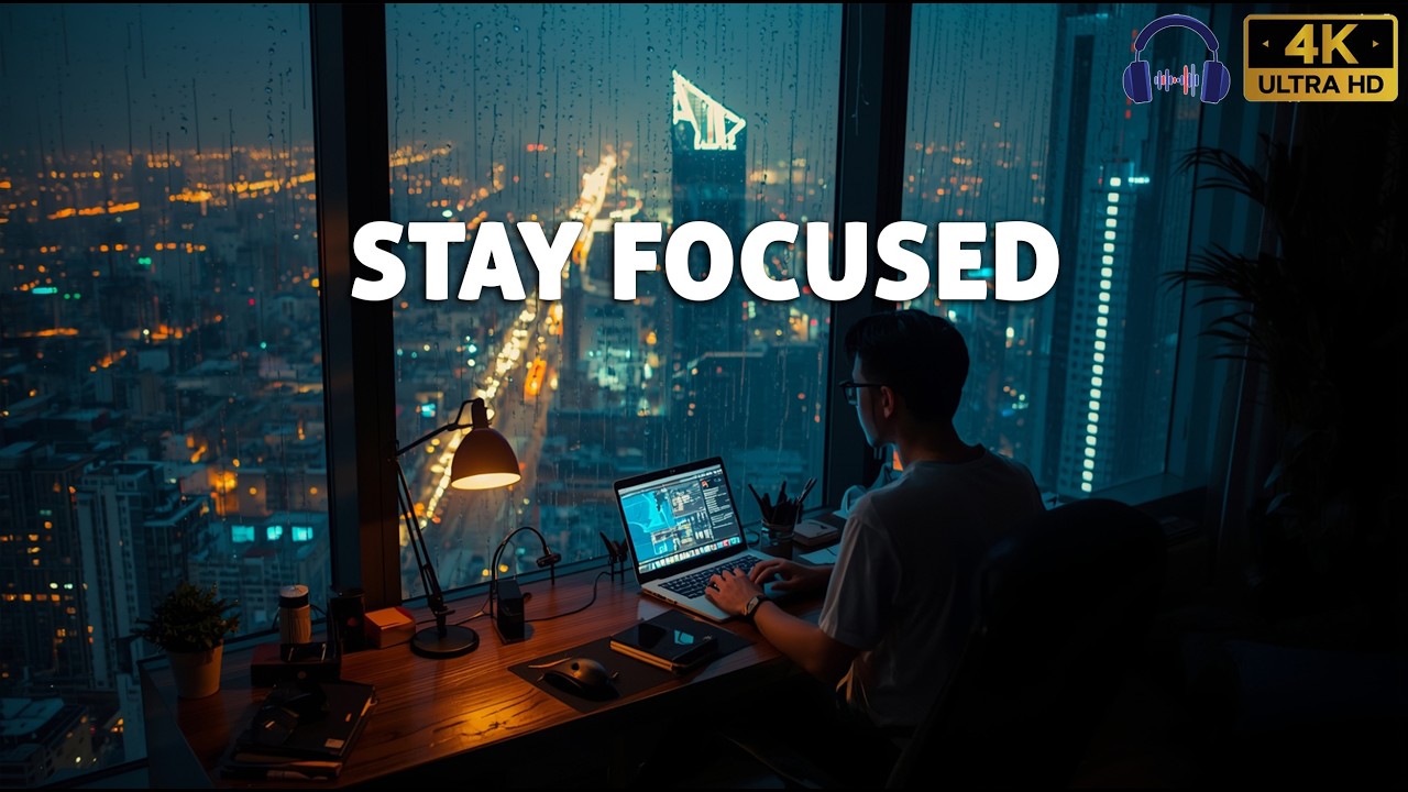 3 Hours Neutral Focus Music for Concentration & Mental Clarity | Ambient Background