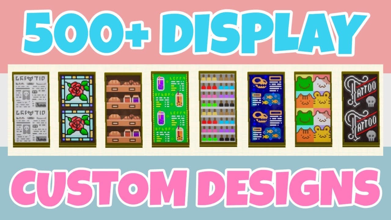 Top 500+ Panel Display Custom Designs In Animal Crossing New Horizons (Shop Sign/Menu, Design Code)