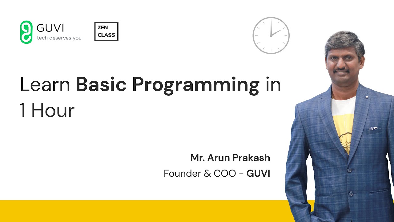Learn Basic Programming in 1 Hour | Zen Class Webinars | GUVI
