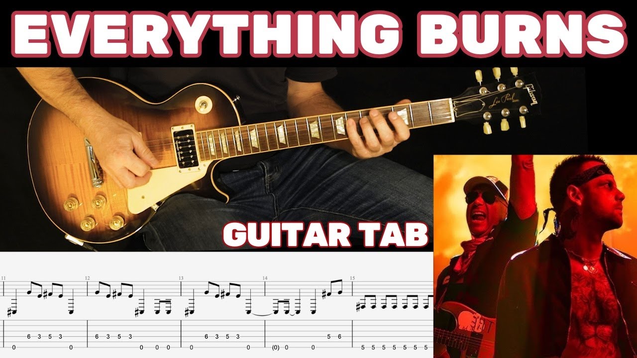 Everything burns | Tom Morello - Guitar cover - tab @ffxiv @tommorellomusic