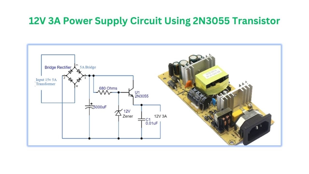 12V 3A Power Supply Circuit