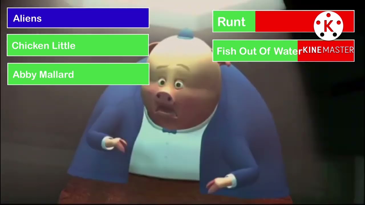 Tiny Animals (2004) Alien Chase Scene with healthbars 1/2