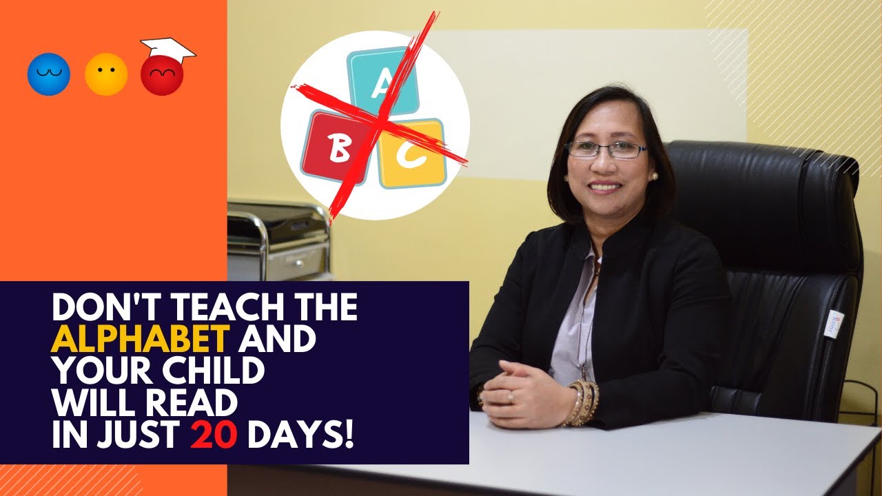 DO NOT teach the alphabet and your child can read in just 20 days!