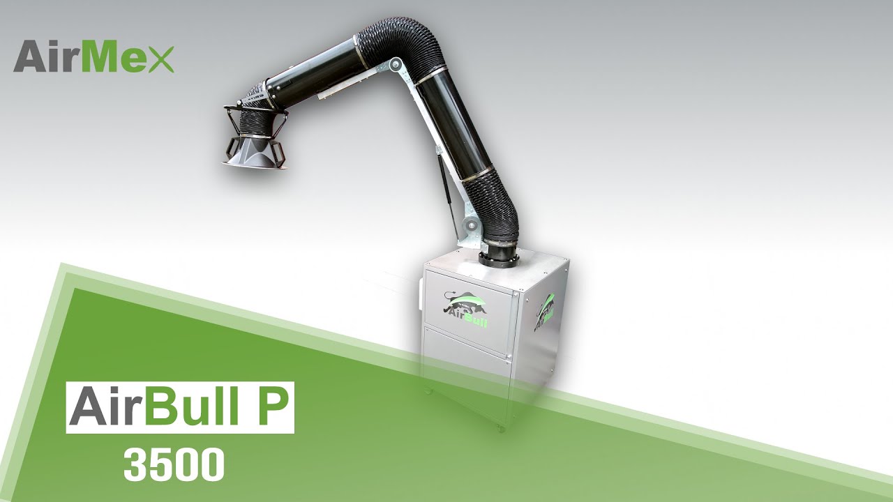 AirBull-P 3500 | mobile Absauganlage mit Absaugarm | Staub, Farbnebel, Rauch, Ger&uuml;che und Gase