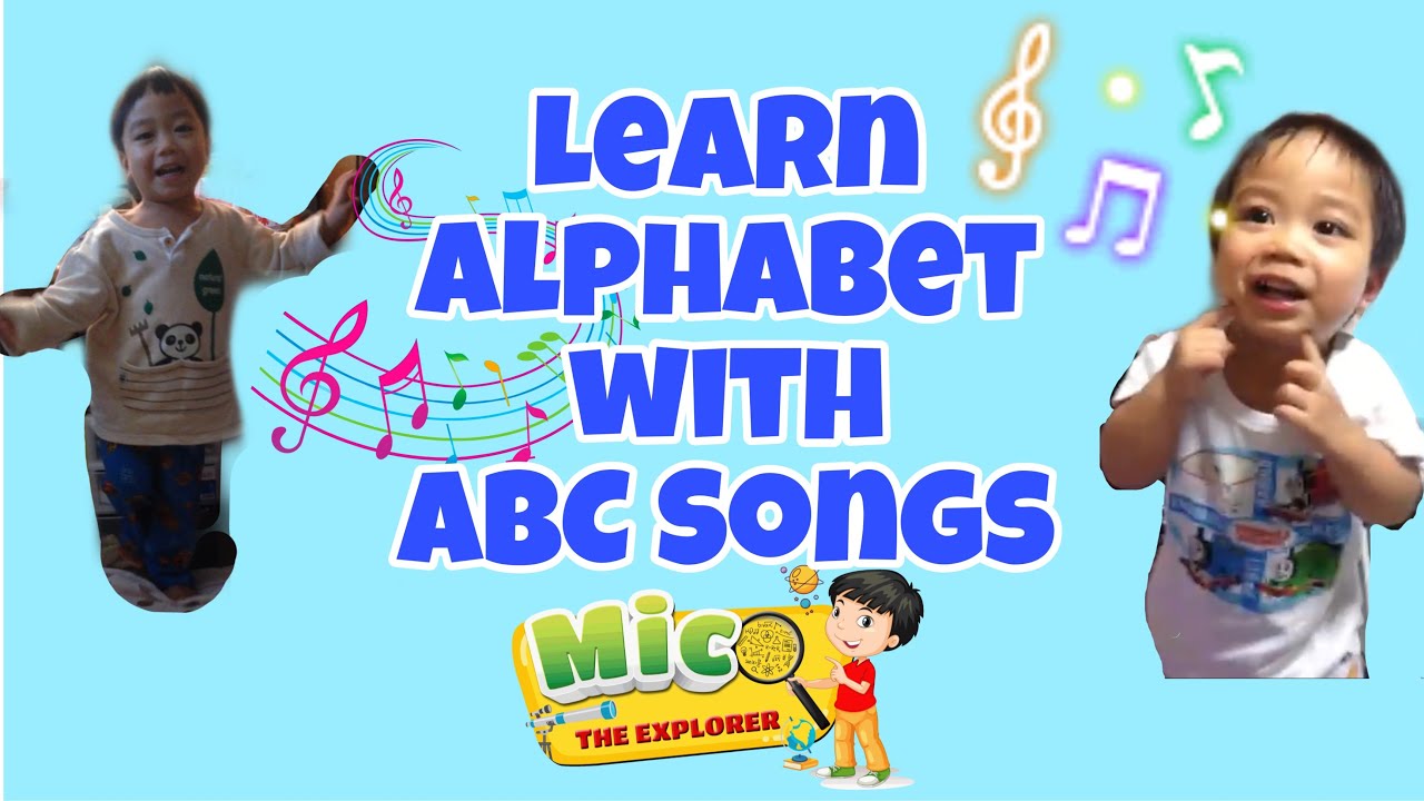 Singing Songs while Learning Alphabet (with famous ABC song + His Original version) | Part 6