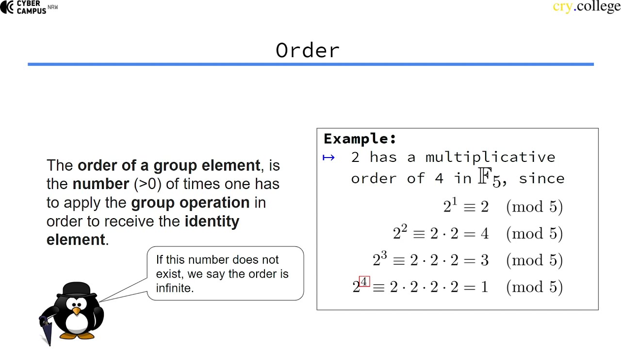 Cyclic Groups and Generators