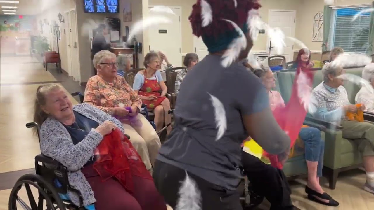 LIVE Music by Chris with our Transitional Memory Care Residents