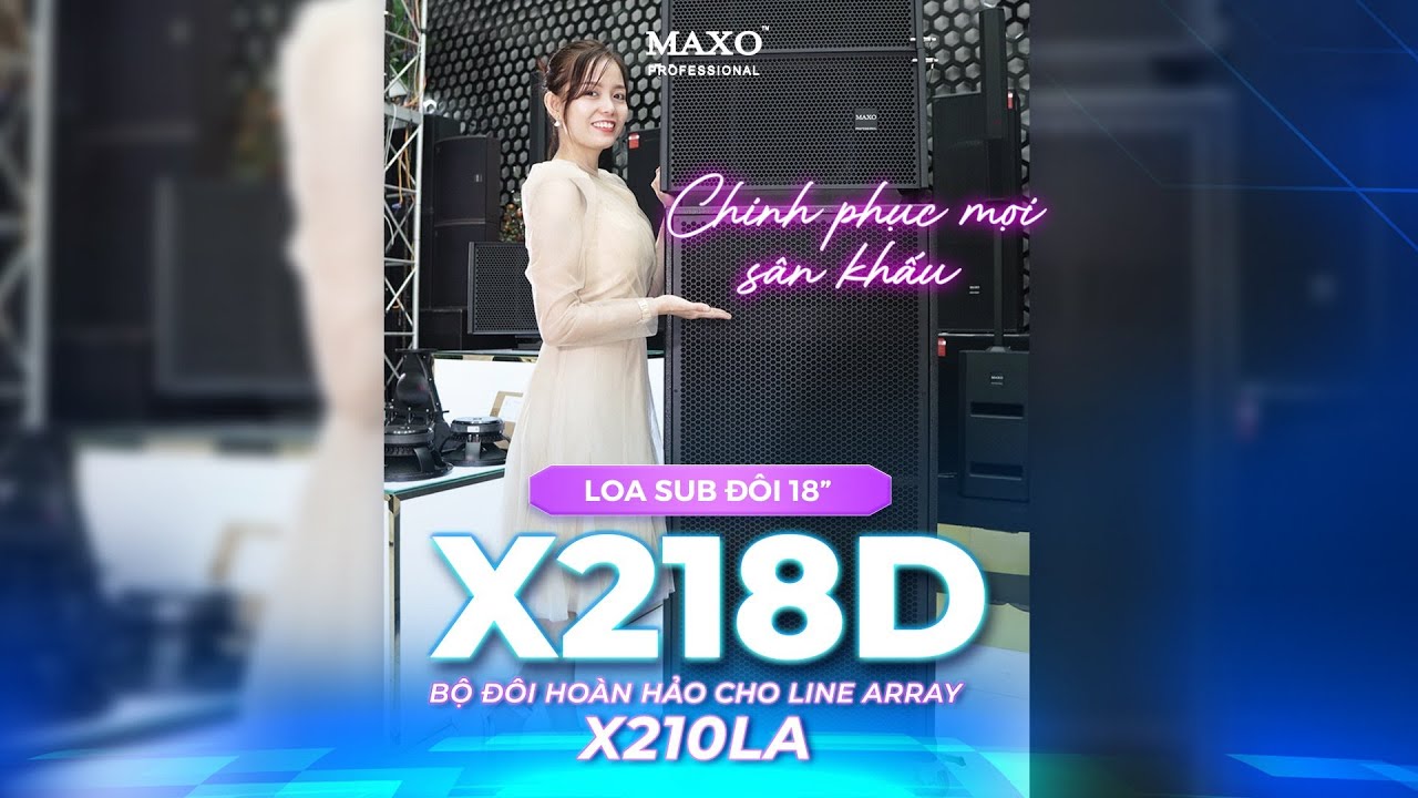 Loa Sub 5 Tấc Đ&ocirc;i X218D, bộ đ&ocirc;i ho&agrave;n hảo cho Line Array X210LA, c&acirc;n mọi kh&ocirc;ng gian