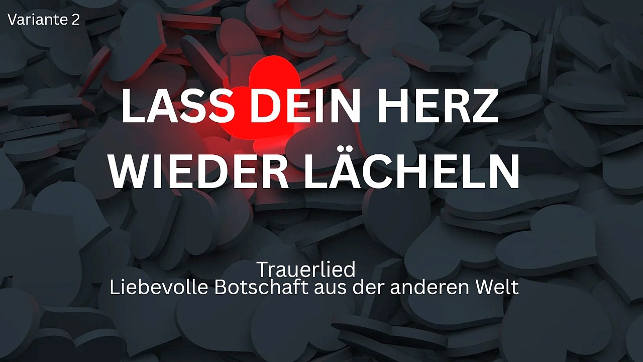 Für alle, die einen geliebten Menschen verloren haben  soll es Trost und Hoffnung spenden